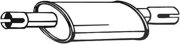 Bosal Mittelschalldämpfer [Hersteller-Nr. 228-251] für Toyota