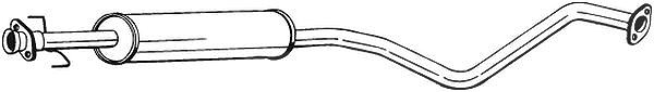 Bosal Mittelschalldämpfer [Hersteller-Nr. 284-411] für Vauxhall, Opel