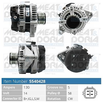 Meat & Doria Generator [Hersteller-Nr. 5540428] für Toyota