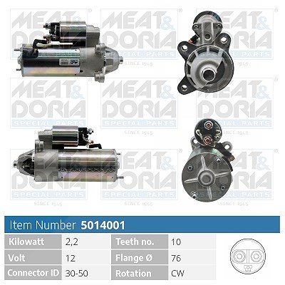Meat & Doria Starter [Hersteller-Nr. 5014001] für Ford