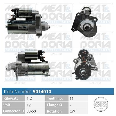 Meat & Doria Starter [Hersteller-Nr. 5014010] für Ford, Volvo, Mazda