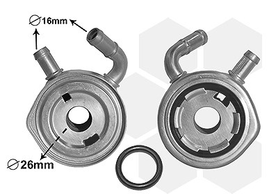 Van Wezel Ölkühler, Motoröl [Hersteller-Nr. 43003611] für Renault, Dacia