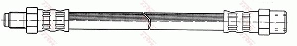 Trw Bremsschlauch [Hersteller-Nr. PHB445] für Mercedes-Benz
