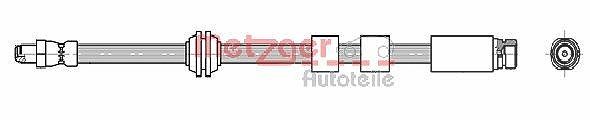Metzger Autoteile Bremsschlauch [Hersteller-Nr. 4111995] für Jaguar, Ford