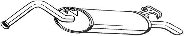 Bosal Endschalldämpfer [Hersteller-Nr. 278-975] für Audi