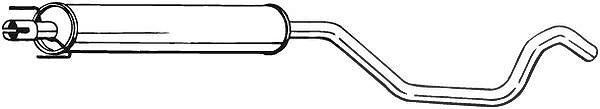 Bosal Mittelschalldämpfer [Hersteller-Nr. 285-313] für Opel, Vauxhall