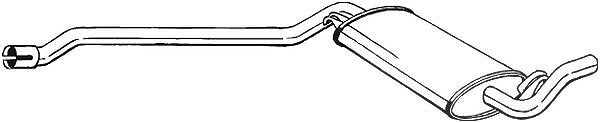 Bosal Mittelschalldämpfer [Hersteller-Nr. 283-015] für Audi