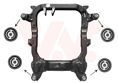 Van Wezel Hilfsrahmen/Aggregateträger [Hersteller-Nr. 3768690] für Opel