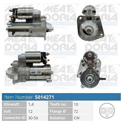 Meat & Doria Starter [Hersteller-Nr. 5014271] für Ford, Volvo