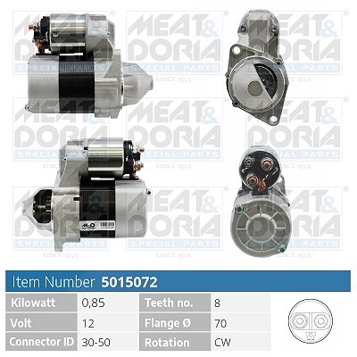 Meat & Doria Starter [Hersteller-Nr. 5015072] für Peugeot, Renault, Mercedes-Benz