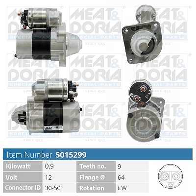 Meat & Doria Starter [Hersteller-Nr. 5015299] für Lancia, Fiat, Innocenti, Yugo