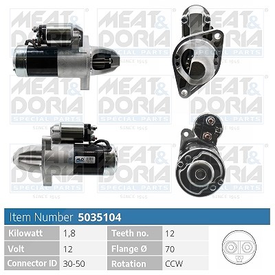 Meat & Doria Starter [Hersteller-Nr. 5035104] für Smart, Mitsubishi
