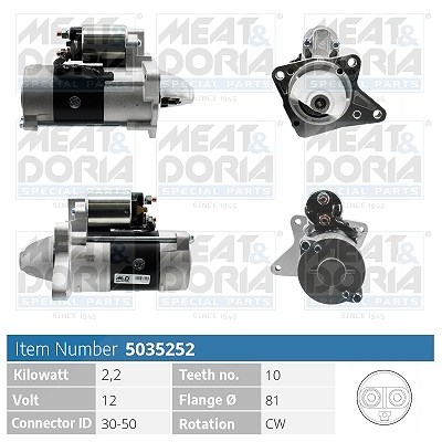 Meat & Doria Starter [Hersteller-Nr. 5035252] für Ford, Mazda
