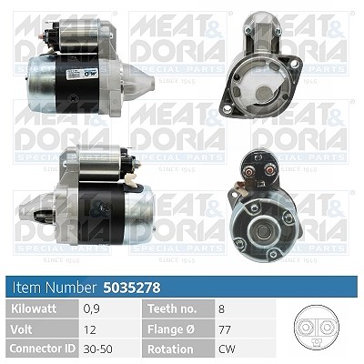 Meat & Doria Starter [Hersteller-Nr. 5035278] für Mitsubishi, Hyundai, Proton, Kia