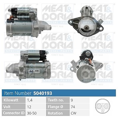 Meat & Doria Starter [Hersteller-Nr. 5040193] für Toyota