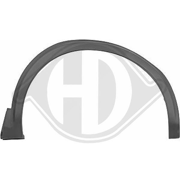 Diederichs Zier-/Schutzleiste, Kotflügel [Hersteller-Nr. 4236562] für Peugeot