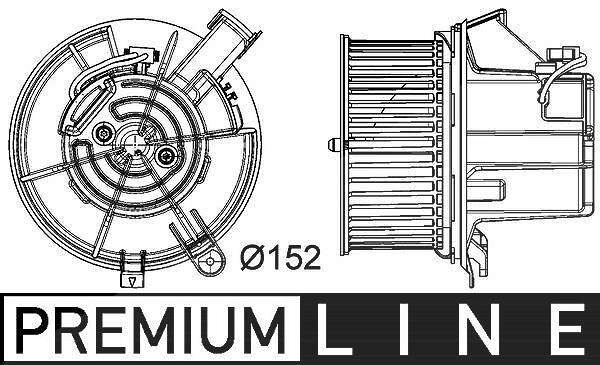 Mahle Innenraumgebläse [Hersteller-Nr. AB119000P] für Mercedes-Benz