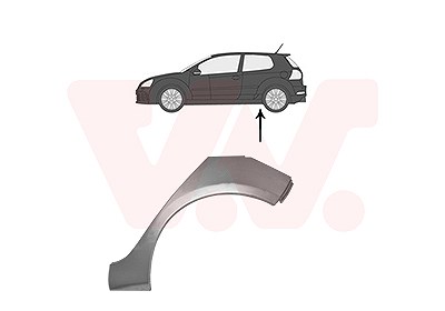 Van Wezel Seitenwand [Hersteller-Nr. 5863147] für VW