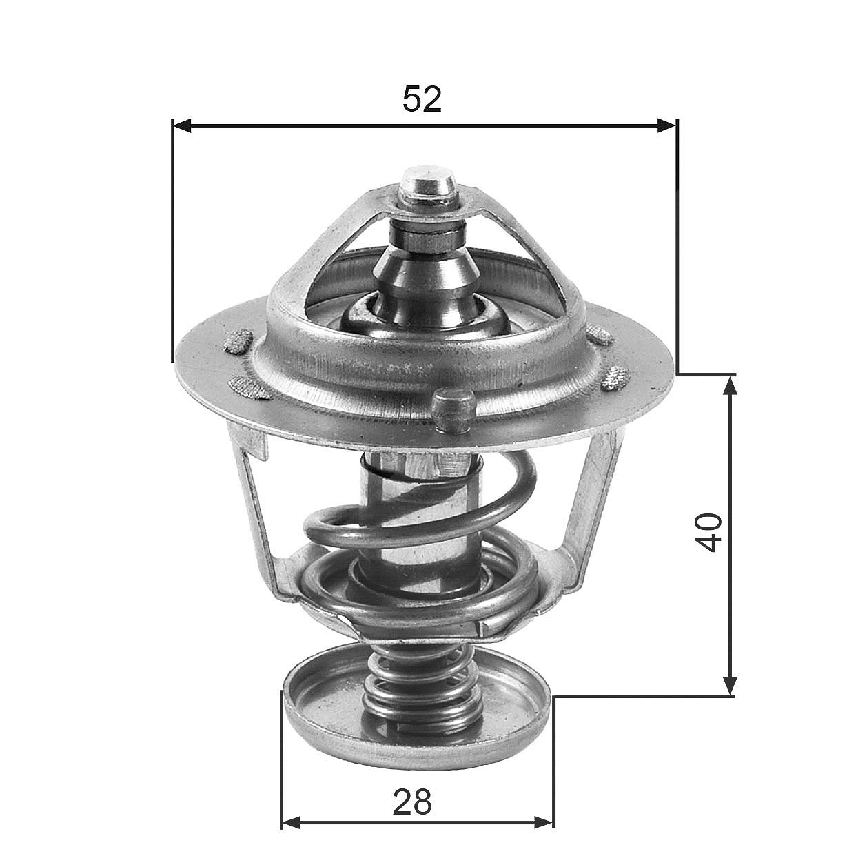 Gates Thermostat, Kühlmittel [Hersteller-Nr. TH24782G1] für Eunos, Ford, Ford Usa, Suzuki, Mazda