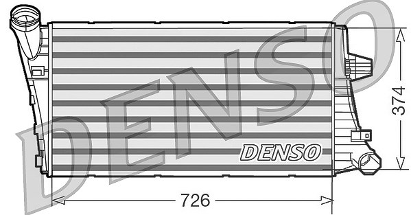 Denso Ladeluftkühler [Hersteller-Nr. DIT99020] für Ldv
