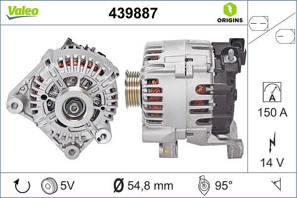 Valeo Generator [Hersteller-Nr. 439887] für Toyota