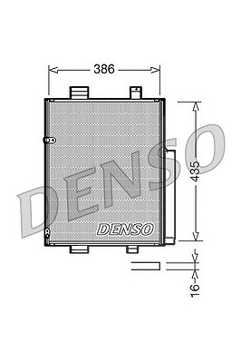 Denso Kondensator, Klimaanlage [Hersteller-Nr. DCN35001] für Daihatsu