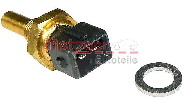 Metzger Autoteile Sensor, Kühlmitteltemperatur m.Dichtring Metall [Hersteller-Nr. 0905118] für Audi