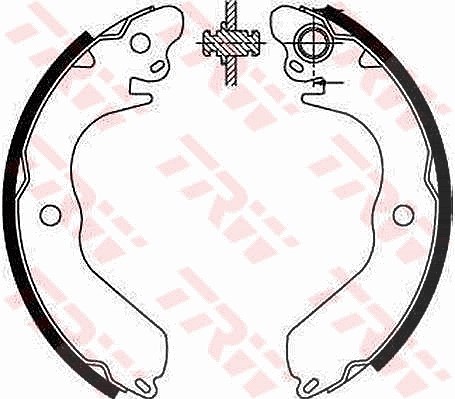 Trw Bremsbackensatz [Hersteller-Nr. GS8553] für Mitsubishi, Proton