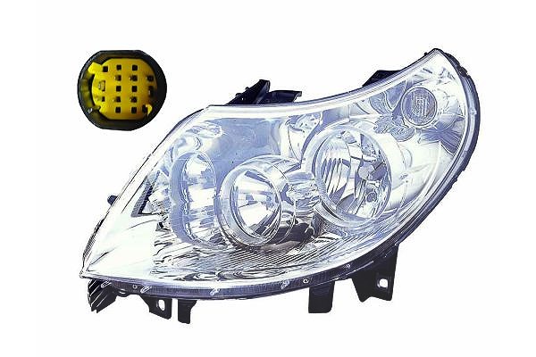 Abakus Hauptscheinwerfer [Hersteller-Nr. 552-1124R-LD-EM] für Peugeot, Citroën, Fiat