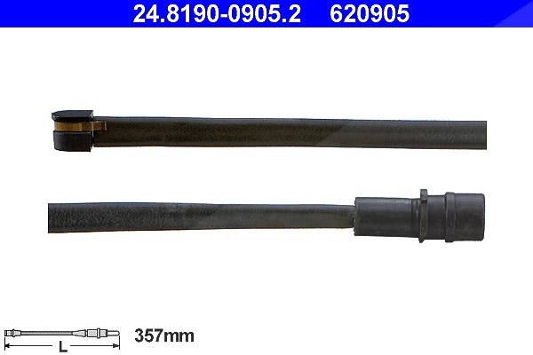 Ate Warnkontakt, Bremsbelagverschleiß [Hersteller-Nr. 24.8190-0905.2] für Porsche