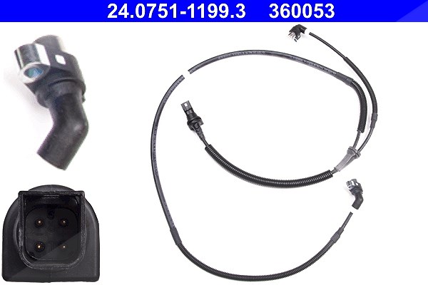 Ate ABS Sensor Hinterachse [Hersteller-Nr. 24.0751-1199.3] für Ford