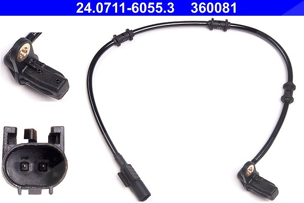 Ate Sensor, Raddrehzahl [Hersteller-Nr. 24.0711-6055.3] für Mercedes-Benz