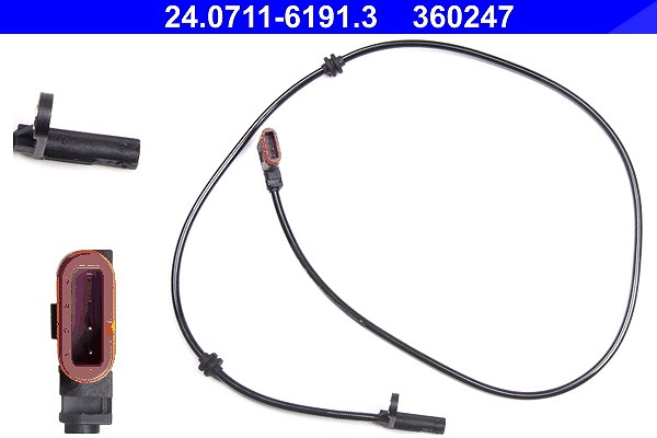 Ate Sensor, Raddrehzahl [Hersteller-Nr. 24.0711-6191.3] für Mercedes-Benz