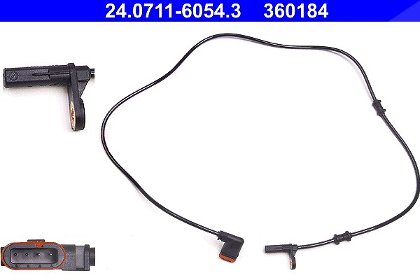 Ate Sensor, Raddrehzahl [Hersteller-Nr. 24.0711-6054.3] für Mercedes-Benz