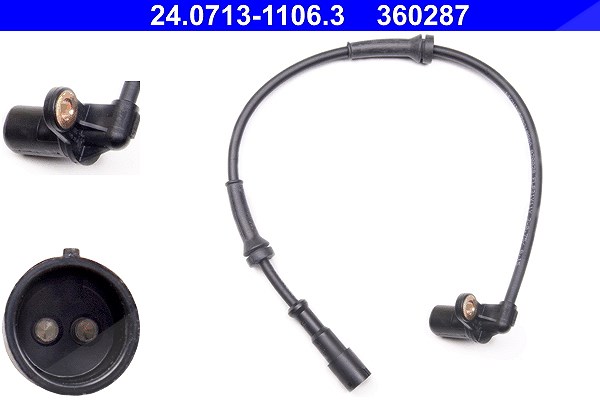 Ate Sensor, Raddrehzahl [Hersteller-Nr. 24.0713-1106.3] für Renault
