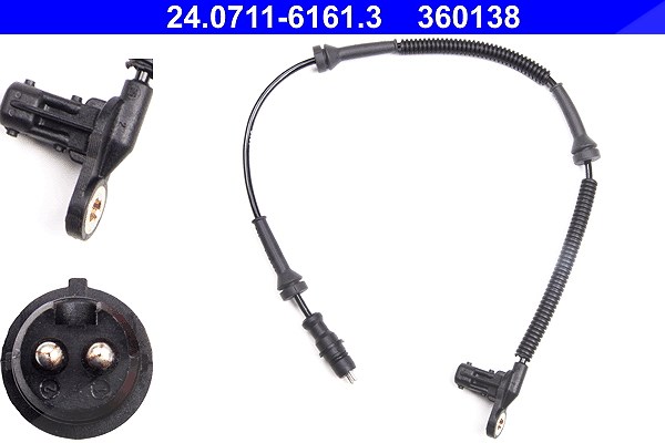 Ate Sensor, Raddrehzahl [Hersteller-Nr. 24.0711-6161.3] für Renault