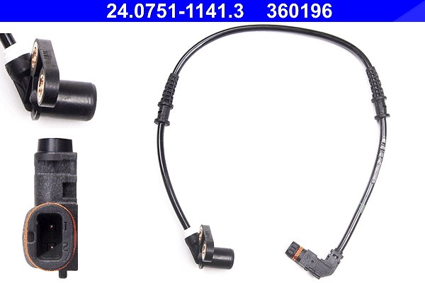 Ate Sensor, Raddrehzahl [Hersteller-Nr. 24.0751-1141.3] für Mercedes-Benz