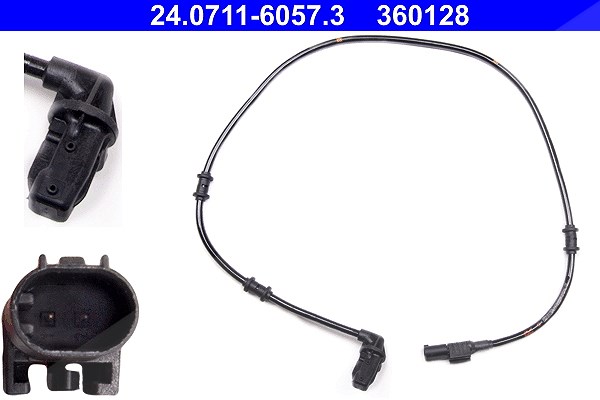 Ate Sensor, Raddrehzahl [Hersteller-Nr. 24.0711-6057.3] für Mercedes-Benz