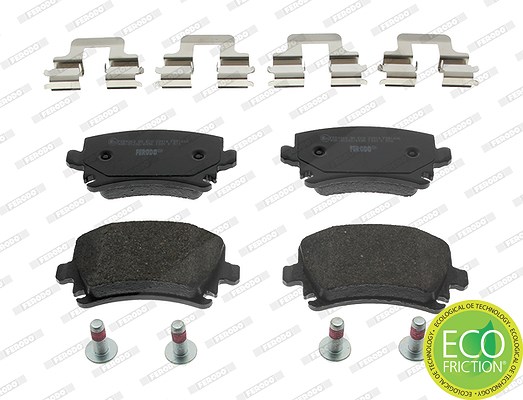 Ferodo Bremsbeläge hinten (Satz) [Hersteller-Nr. FDB1636] für Skoda, VW, Seat, Audi