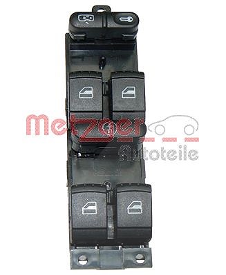 Metzger Autoteile Schalter, Fensterheber [Hersteller-Nr. 0916007] für Seat, VW