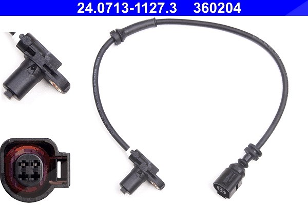 Ate 1x ABS-Sensor Raddrehzahl vorne [Hersteller-Nr. 24.0713-1127.3] für Seat, Ford, VW