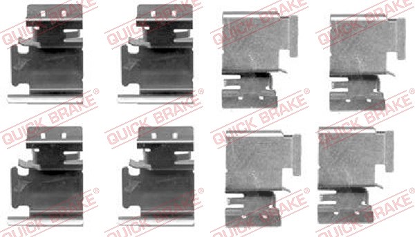 Kawe Zubehörsatz, Scheibenbremsbelag [Hersteller-Nr. 109-1298] für Toyota, Skoda, Seat, Lancia, Vauxhall, Peugeot, Ford, Alfa Romeo, Audi, Opel, Honda