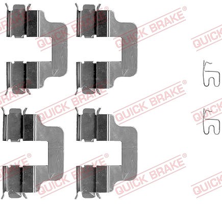 Kawe Zubehörsatz, Scheibenbremsbelag [Hersteller-Nr. 109-1245] für Cadillac, Vauxhall, Fiat, Lancia, BMW, Abarth, Kia, Alfa Romeo, Mini, Opel