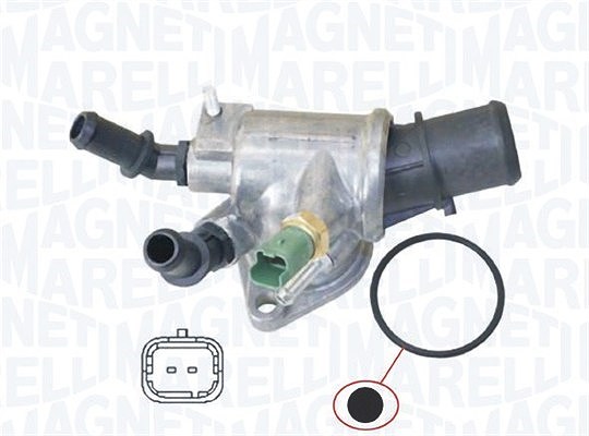 Magneti Marelli Thermostat, Kühlmittel [Hersteller-Nr. 352317100440] für Opel, Suzuki, Saab, Fiat, Cadillac, Vauxhall, Alfa Romeo