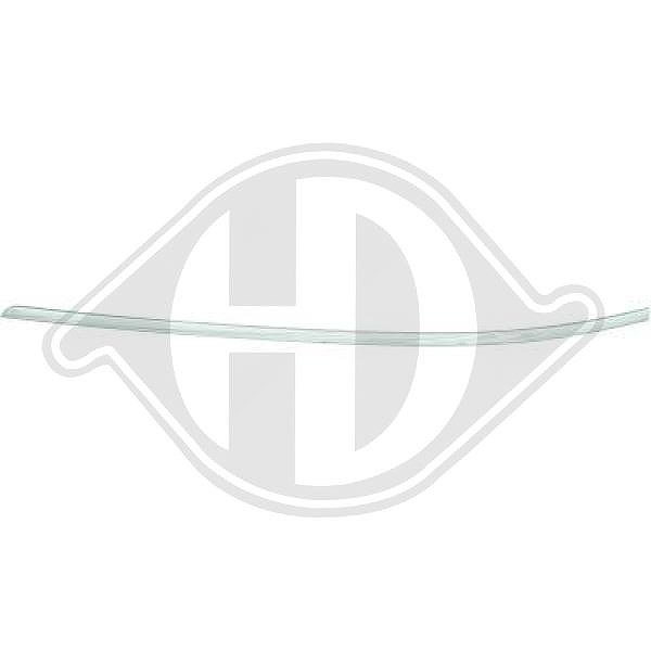 Diederichs Zier-/Schutzleiste, Stoßfänger [Hersteller-Nr. 1681163] für Mercedes-Benz