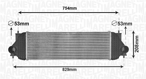 Magneti Marelli Ladeluftkühler [Hersteller-Nr. 351319205180] für Suzuki