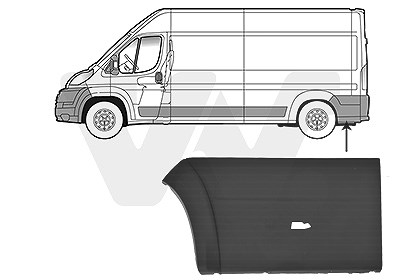 Van Wezel Zier-/Schutzleiste, Seitenwand [Hersteller-Nr. 0983419] für Peugeot, Fiat, Citroën, Opel