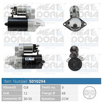 Meat & Doria Starter [Hersteller-Nr. 5010294] für Daewoo, Opel, Vauxhall