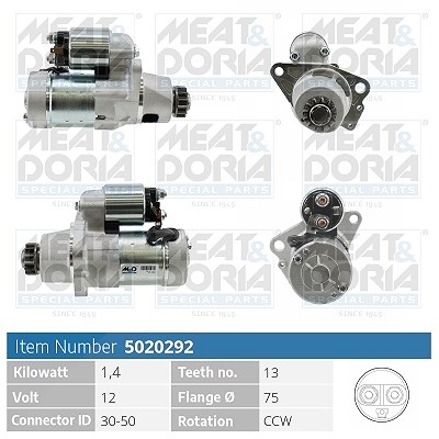 Meat & Doria Starter [Hersteller-Nr. 5020292] für Nissan