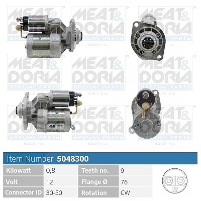 Meat & Doria Starter [Hersteller-Nr. 5048300] für VW, Skoda